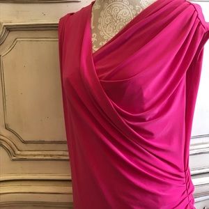 HOT PINK VINCE CAMATO dress made to enhance IT ALL